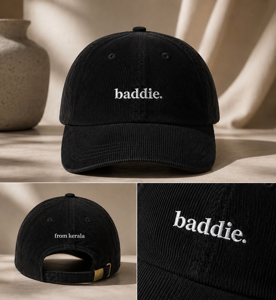 Baddie from Kerala — Embroidered  Baseball Hat