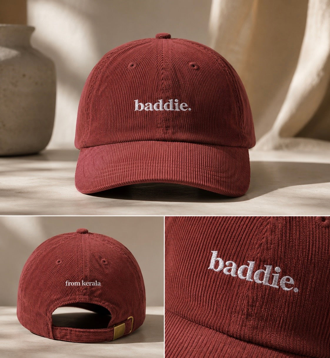 Baddie from Kerala — Embroidered  Baseball Hat