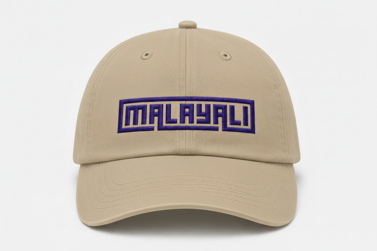 Malayali Cap — Embroidered Low Profile Baseball Cap