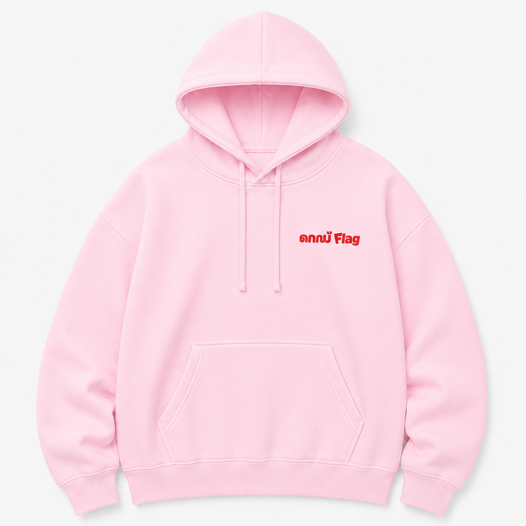 Red Flag Hoodie —  Unisex Casual Pullover