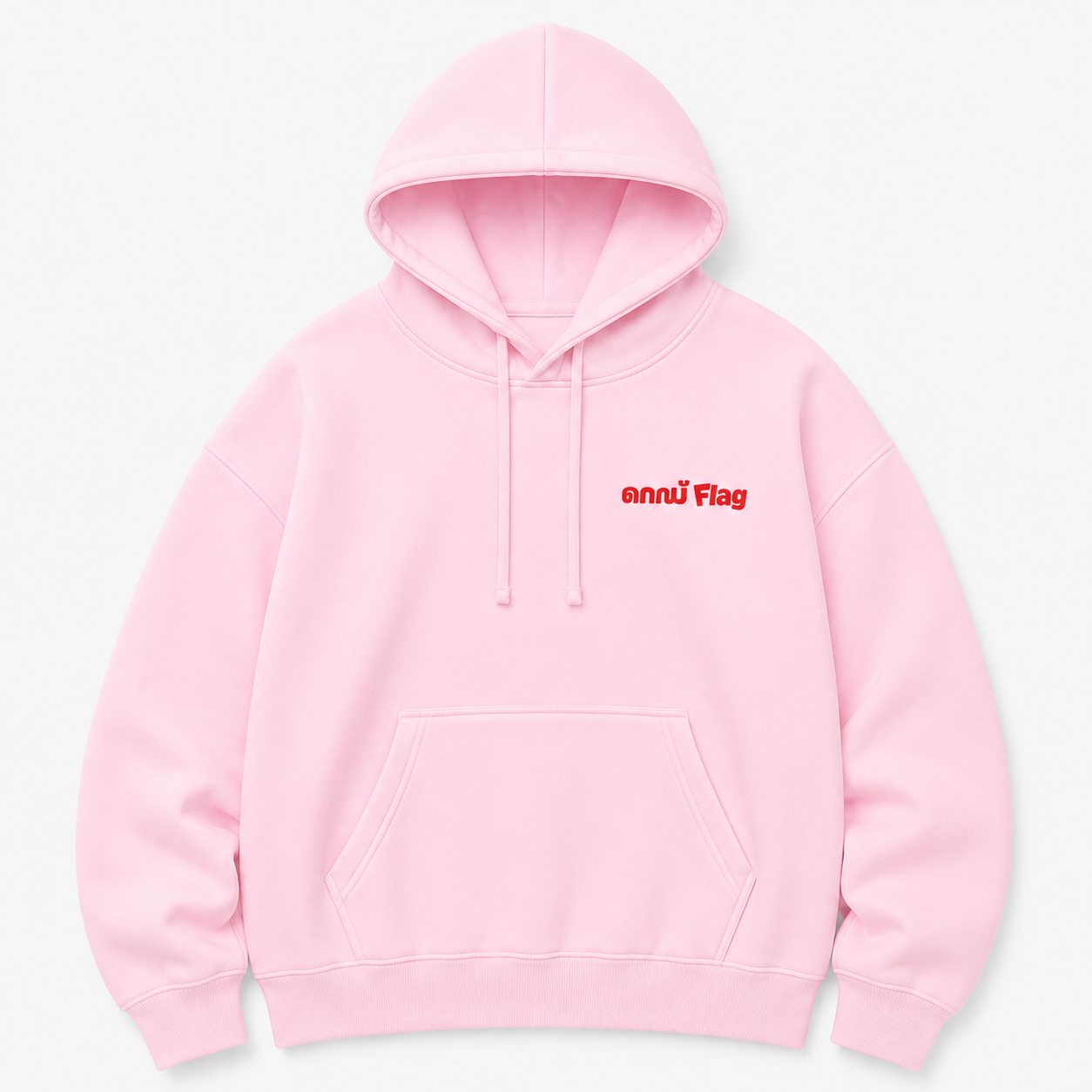 Red Flag Hoodie —  Unisex Casual Pullover