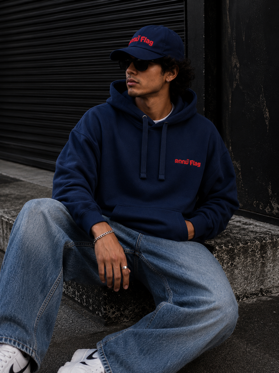 Red Flag Cap - Embroidered Low Profile Baseball Cap