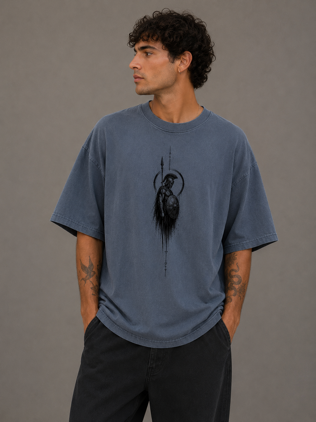 Spartan Graphic Tee — Norse Warrior T‑Shirt