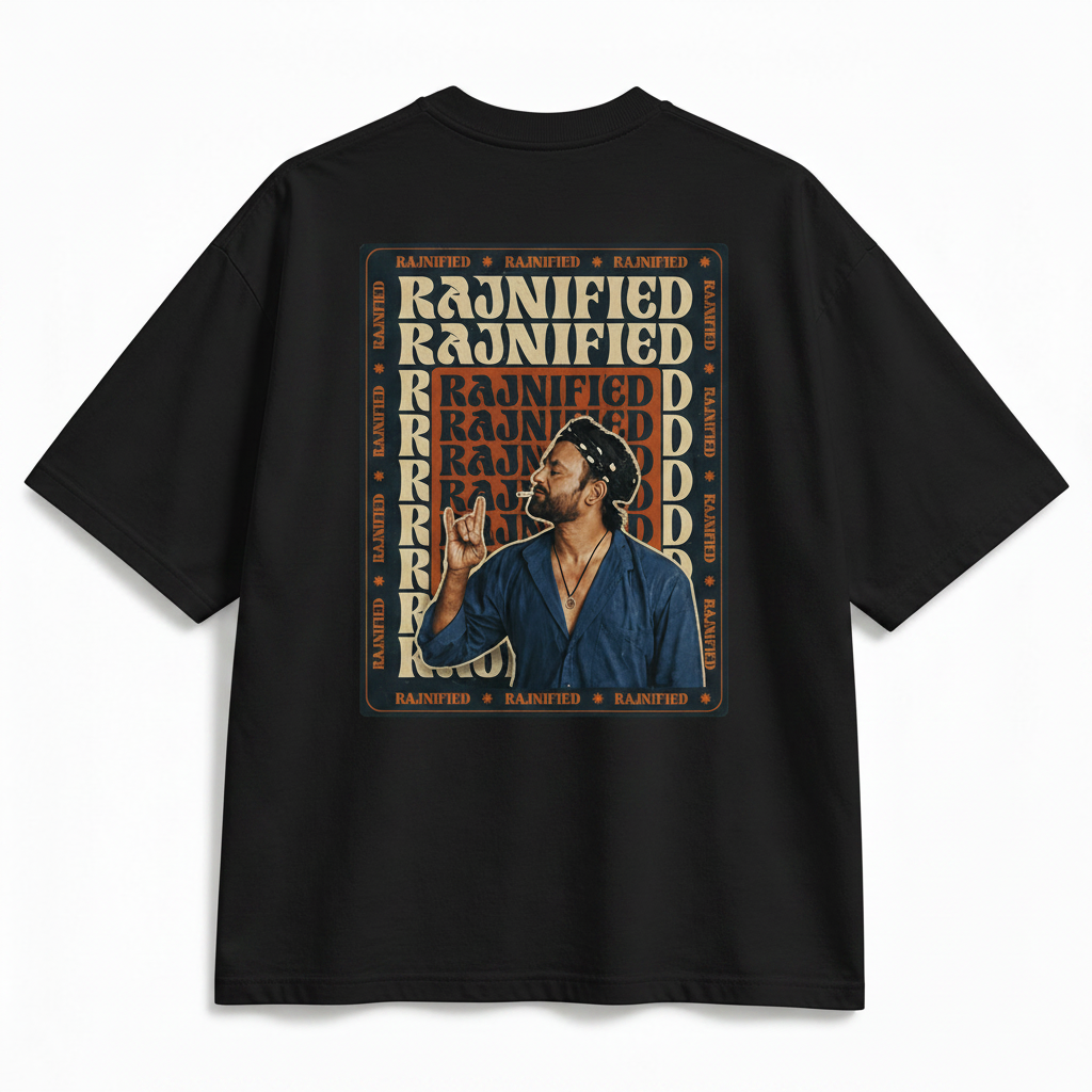 Thalaivar Syndrome Graphic Tee — Vintage-Style Music Poster Back Print