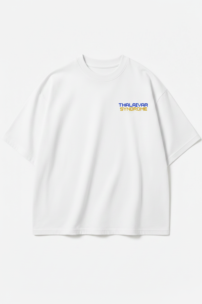 Thalaivar Syndrome Graphic Tee — Vintage-Style Music Poster Back Print