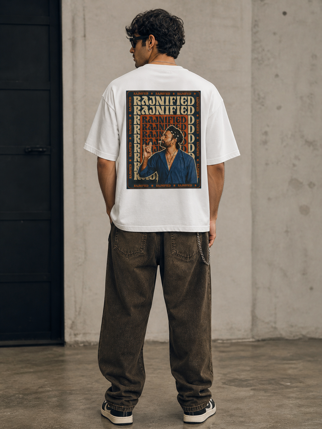 Thalaivar Syndrome Graphic Tee — Vintage-Style Music Poster Back Print
