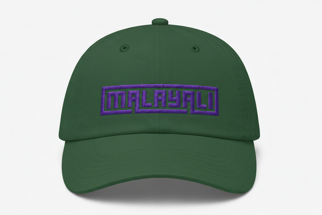 Malayali Cap — Embroidered Low Profile Baseball Cap