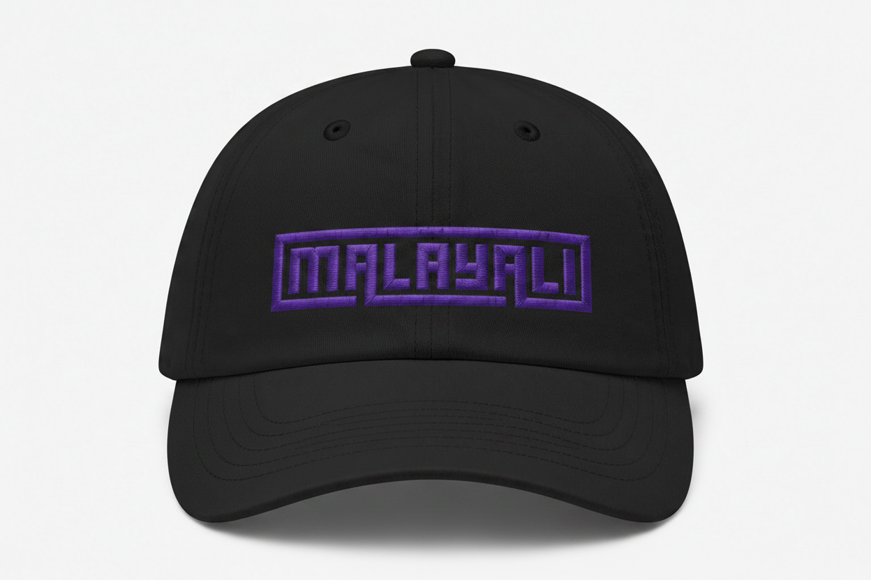 Malayali Cap — Embroidered Low Profile Baseball Cap