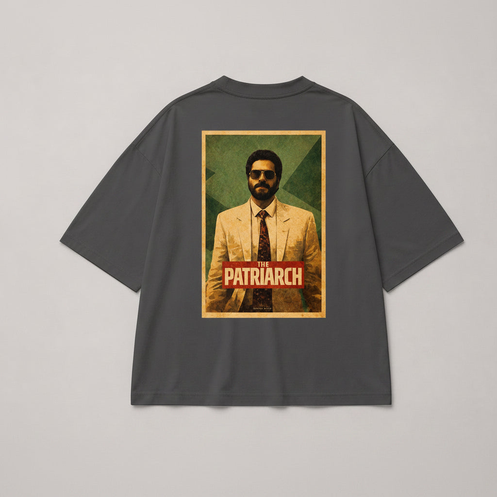 Patriarch Graphic Tee — Retro Movie Poster Oversized T‑Shirt