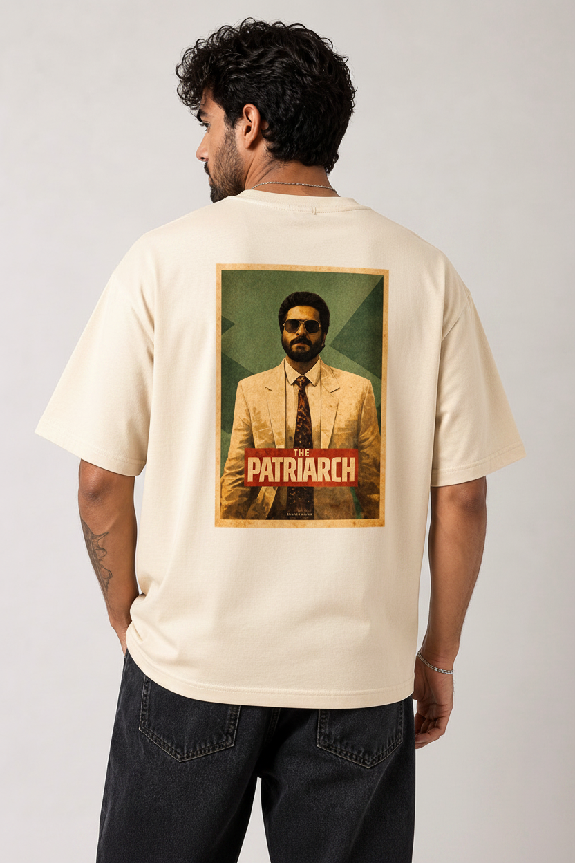 Patriarch Graphic Tee — Retro Movie Poster Oversized T‑Shirt