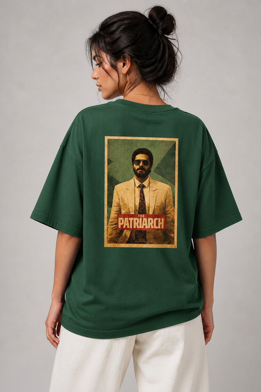 Patriarch Graphic Tee — Retro Movie Poster Oversized T‑Shirt