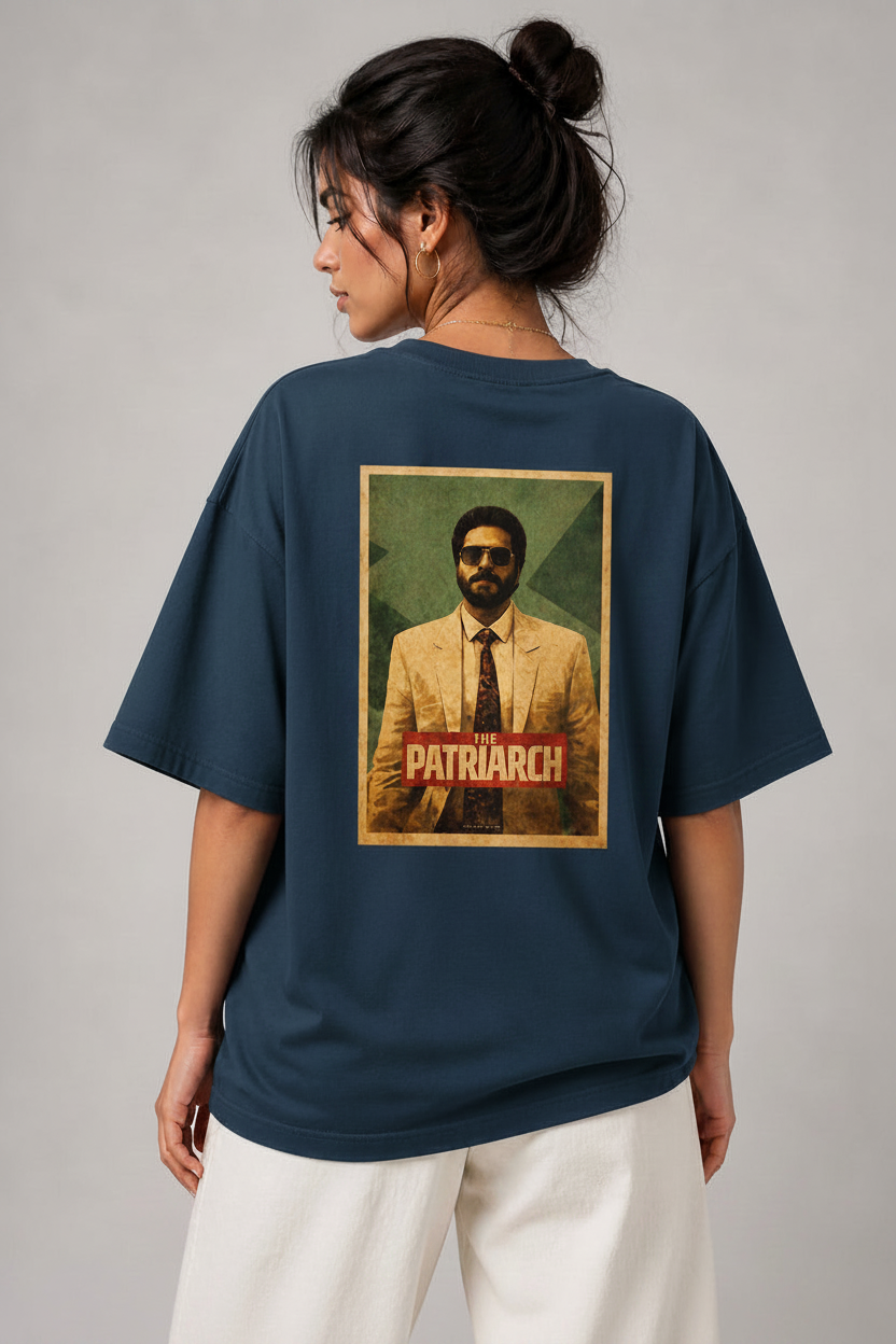 Patriarch Graphic Tee — Retro Movie Poster Oversized T‑Shirt